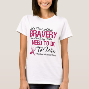 Camiseta Bravura principal do cancer do pescoço