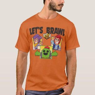 Camiseta Brawl Stars Vamos Brawl Colt Spike E Grupo Shelly
