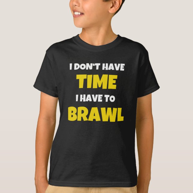 Camiseta Brawling Mostra as estrelas de jogo (Frente)