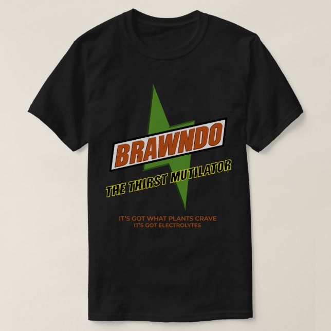 Camiseta Brawndo O Sede Mutilator... (Frente do Design)
