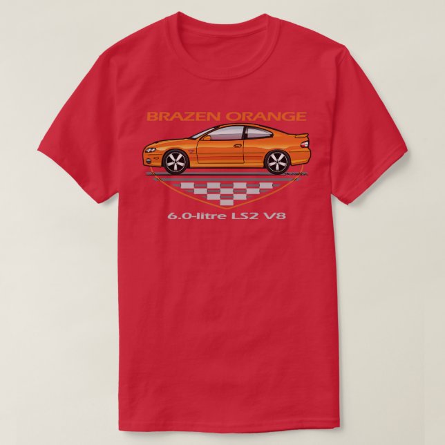 Camiseta Brazen Orange (Frente do Design)