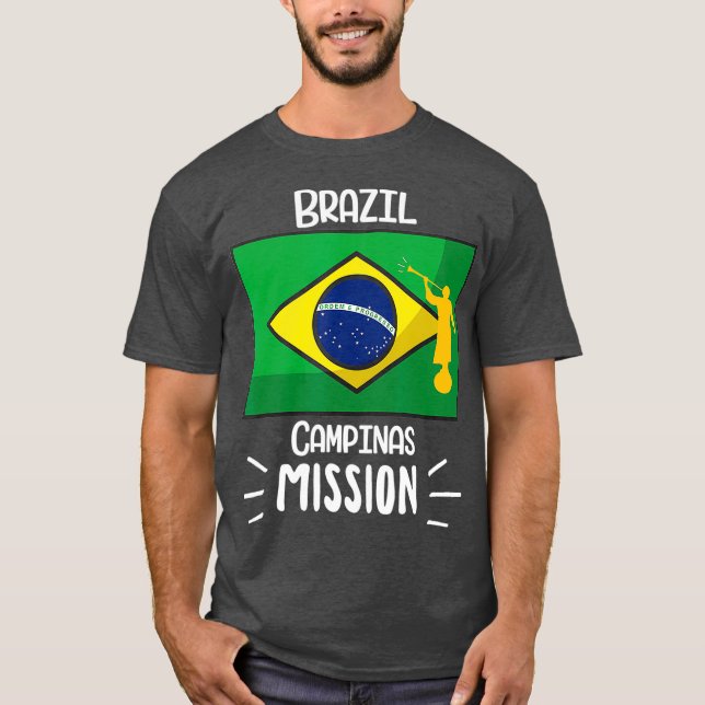 Camiseta Brazil Canpinas Mormon LDS Mission Missionary (Frente)