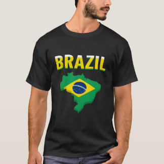 Camiseta Brazil Country Outline For Brazilians And Brazil L