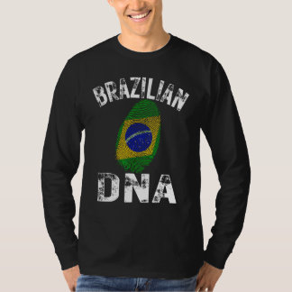 Camiseta Brazil Flag Fingerprint Brazilian DNA Soccer Footb