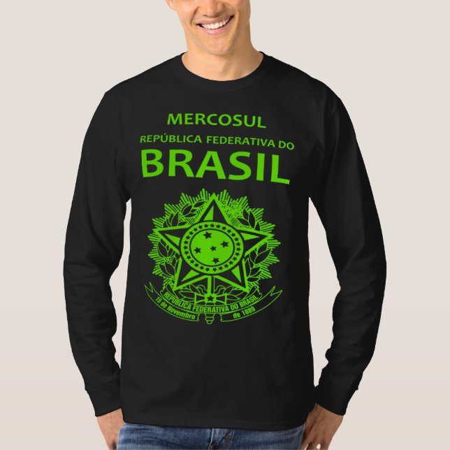 Camiseta Brazil passport Brazil Brazilian Brazil flag (Frente)