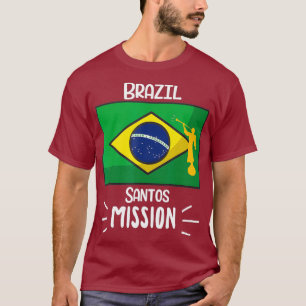 Camiseta Brazil Santos Mormon LDS Mission Missionary Gift