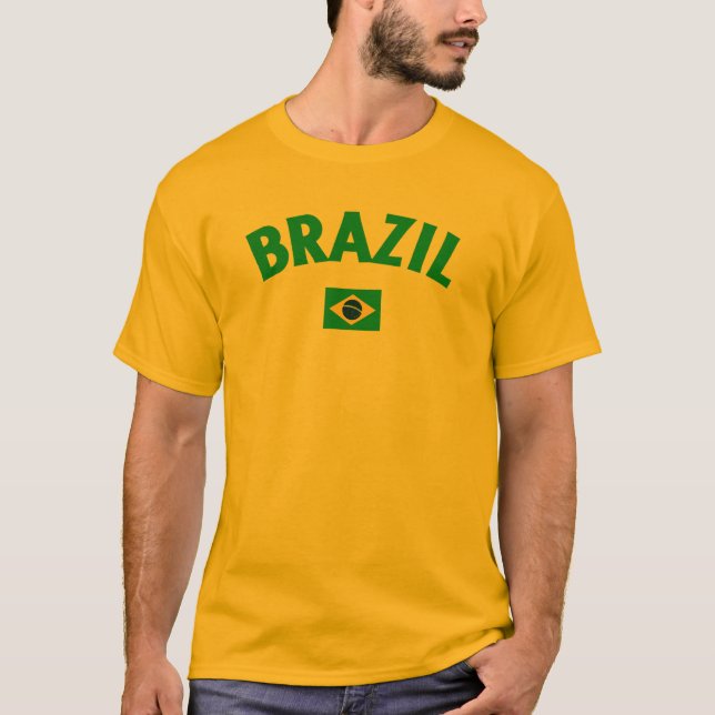 Camiseta Brazil World Cup Soccer (Frente)