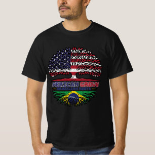 Camiseta Brazilian Brazil US American USA United States