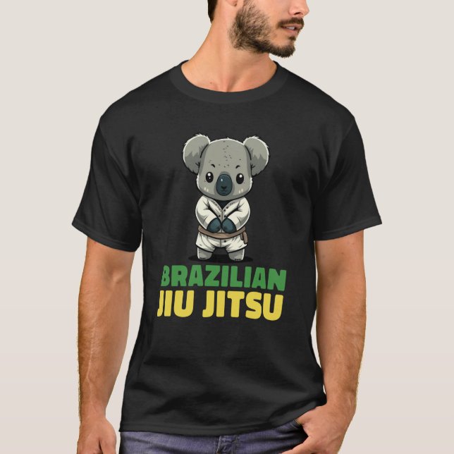 Camiseta Brazilian Jiu Jitsu and Grappling Koala (Frente)