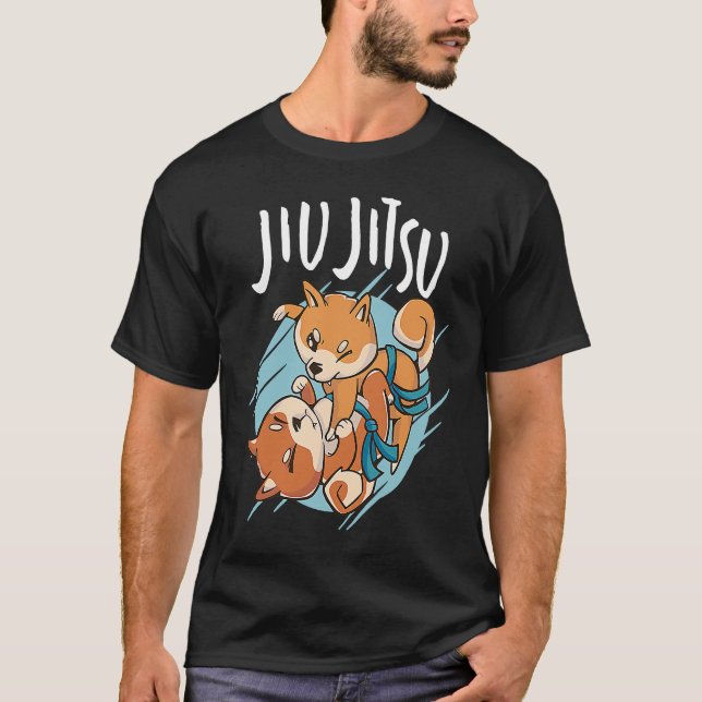 Camiseta Brazilian Jiu Jitsu corgis (Frente)
