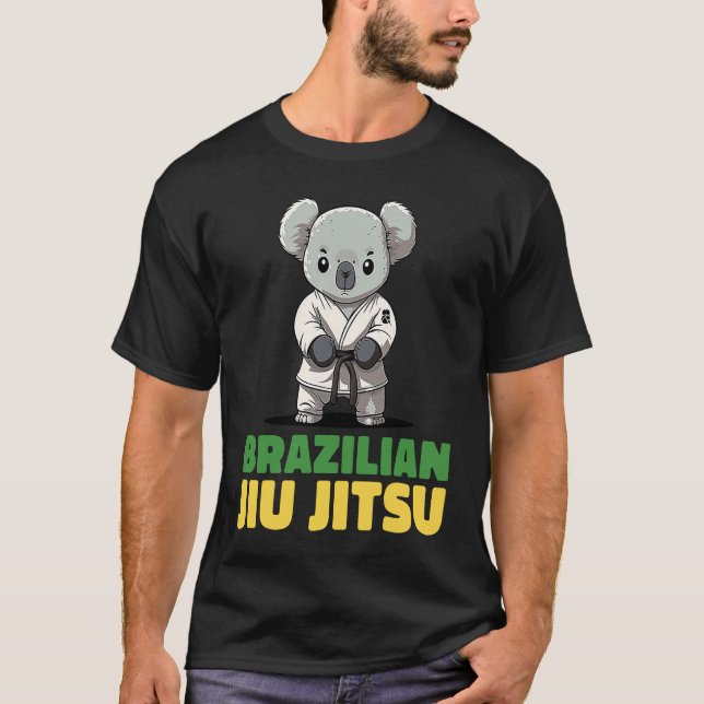 Camiseta Brazilian Jiu Jitsu Grappling Koala (Frente)