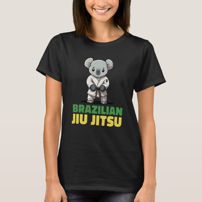 Camiseta Brazilian Jiu Jitsu Grappling Koala (Frente)