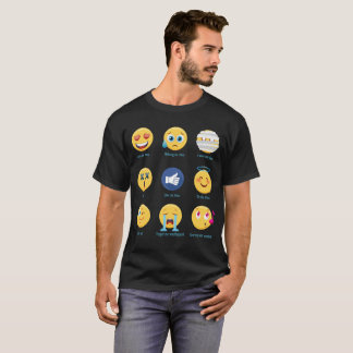 Camiseta Brazillian Jiu-jitsu 9 Emoticons das máscaras BJJ