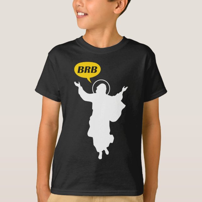 Camiseta BRB Jesus Cristo Cristão Engraçado ou Páscoa Catól (Frente)