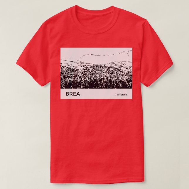 Camiseta Brea California TShirt (Frente do Design)