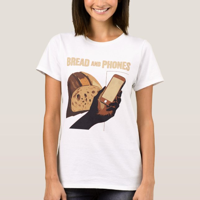 Camiseta Bread and Phones – Modern Essentials (Frente)