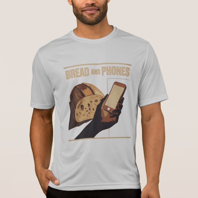 Camiseta Bread and Phones – Modern Essentials (Frente)