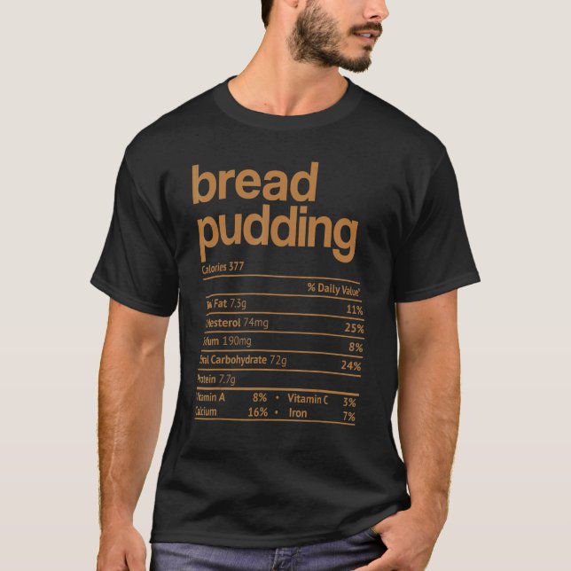 Camiseta Bread Pudim Nutrição Fato de Ação de Graças Christ (Frente)