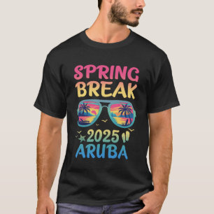 Camiseta Break Aruba 2025 Férias Trip Óculos Solares S