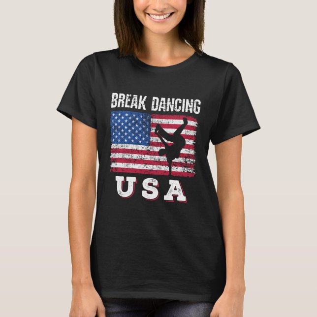 Camiseta Break Dancing USA Bboy (Frente)