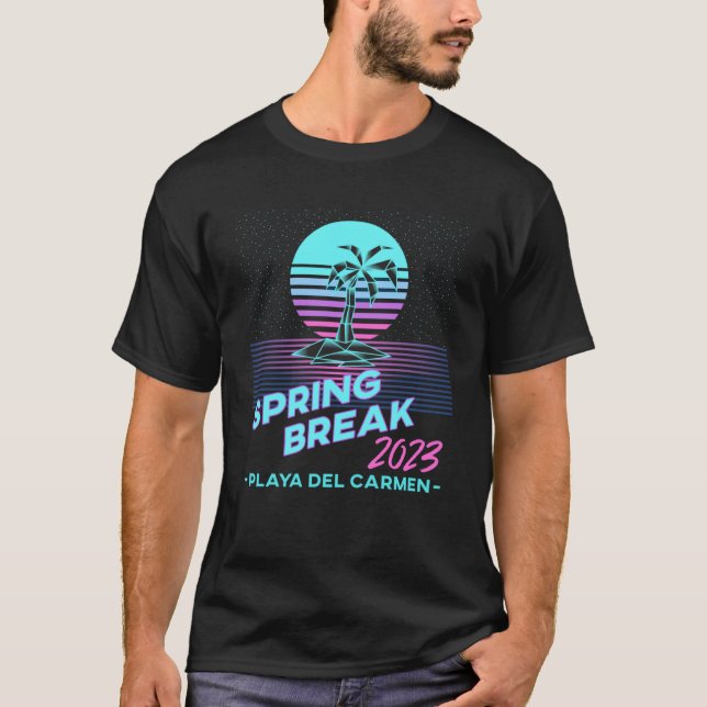 Camiseta Break Retro Spring 2023 Playa Del Carmen (Frente)
