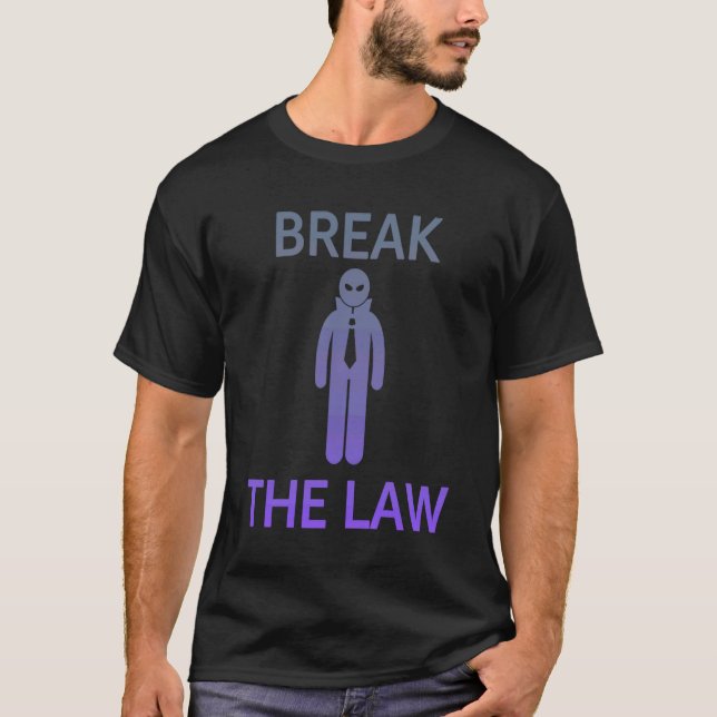 Camiseta BREAK THE LAW  Edgy Trendy Gen Z (Frente)