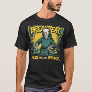 Camiseta Breakbeat de Decodificações de Esqueleto