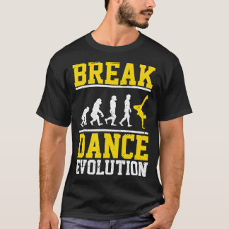 Camiseta Breakdanc de Evolução de Breakdança de Boco Hip Ho