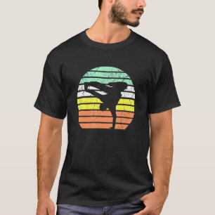 Camiseta Breakdance Silhouette Breakdancing Vintage Retro S