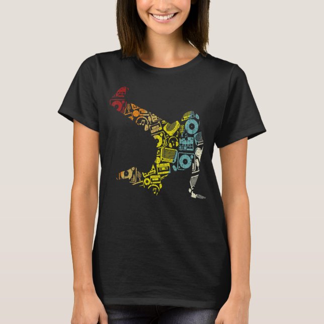 Camiseta Breakdance Sillhouette Street Dance Breakdance 2 (Frente)