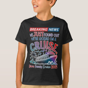 Camiseta Breaking News Nós Vamos Em Um Cruzeiro Surpresa Cr