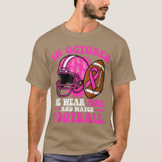 Camiseta Breast Cancer Awarenes Women in October We Wear Pi