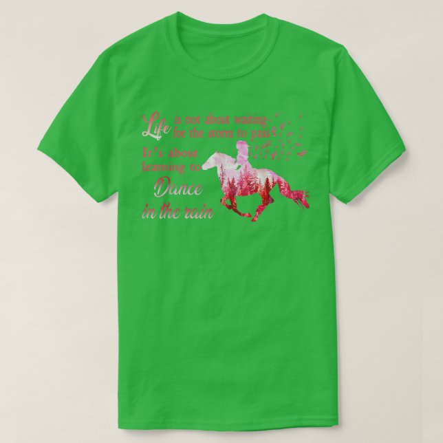 Camiseta Breast Cancer Awareness Horse Ribbon Pink Gifts Wo (Frente do Design)