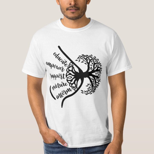 Camiseta Breastfeeding Support Birth Worker Midwife Doula L (Frente)