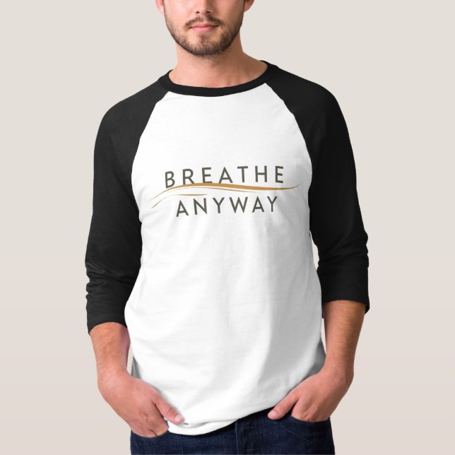 Camiseta Breathe Anyway – Stress Awareness Minimal Yellow  (Frente)