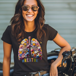 Camiseta Breathe Floral Lungs