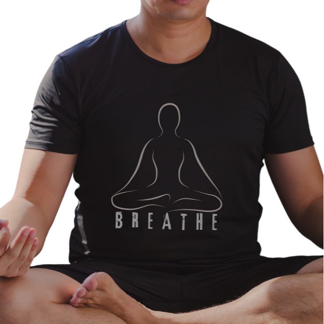 Camiseta Breathe Interior Peace Minimalist Tee (Criador carregado)