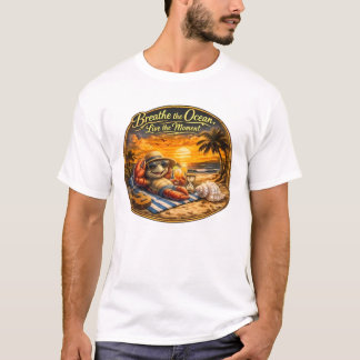 Camiseta Breathe the Ocean – Live the Moment