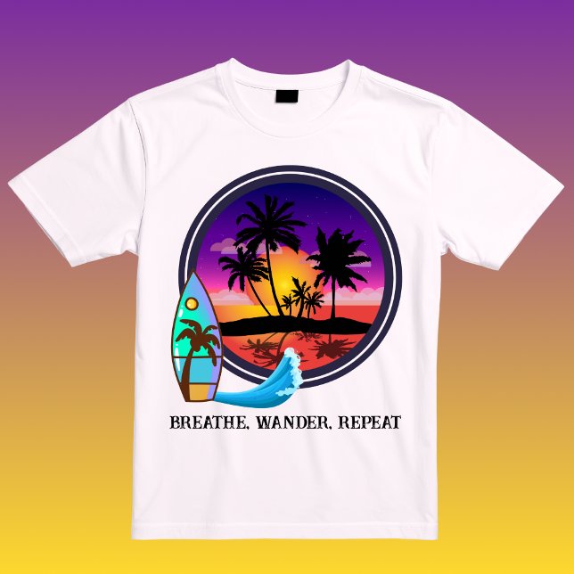Camiseta Breathe Wander Repeat  (Criador carregado)