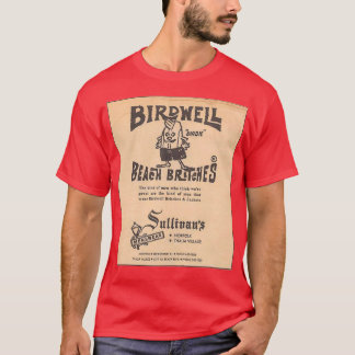 Camiseta brechas de praia de pássaros