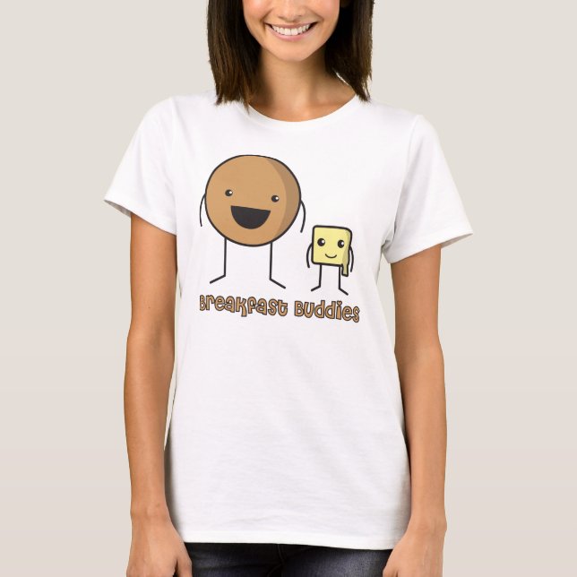 Camiseta Brechfast Buddies Ringer (Frente)