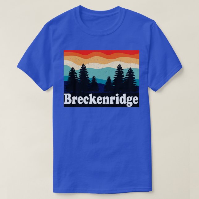 Camiseta Breckenridge Colorado Retro (Frente do Design)