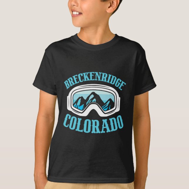 Camiseta Breckenridge Colorado Ski Mountain Skiier (Frente)