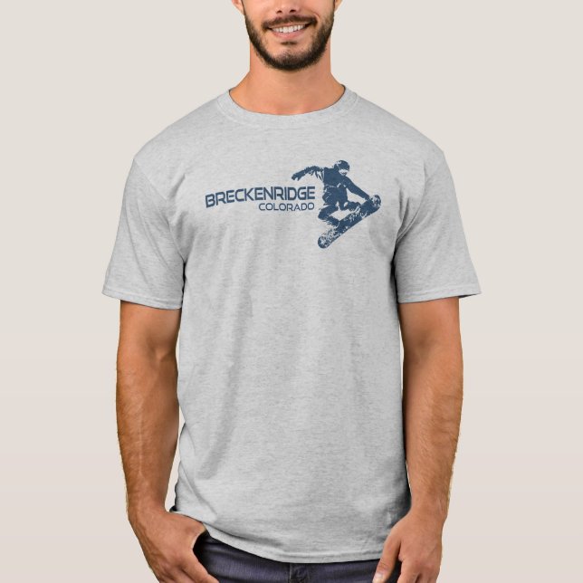 Camiseta Breckenridge Colorado Snowboarder (Frente)