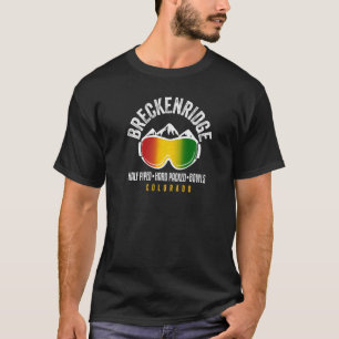 Camiseta Breckenridge Rasta Reggae Colorado Ski E Snowboa