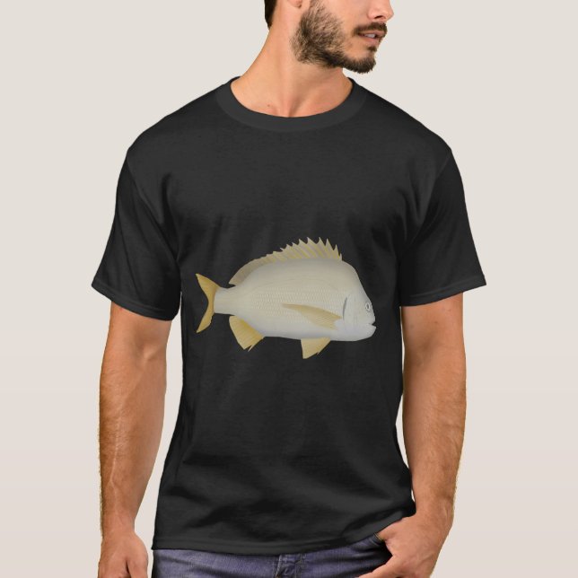 Camiseta Brema de barbatanas amarelas (Frente)