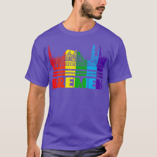 Camiseta Bremen Pride Bremen LGBT Gift LGBTQ Apoiante Tee