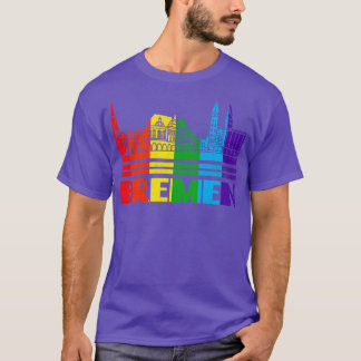 Camiseta Bremen Pride Bremen LGBT Gift LGBTQ Apoiante Tee