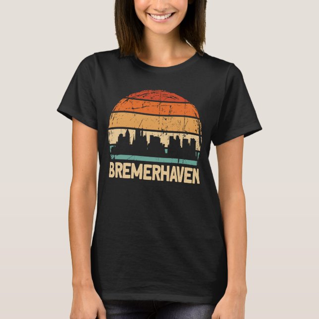 Camiseta Bremerhaven Skyline (Frente)