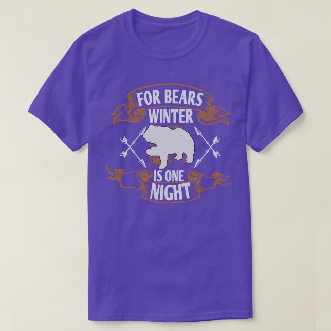 Camiseta Bren Para Bears Winter É Uma Noite (Frente do Design)